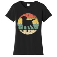 Circular Retro Labrador Owner Gift Golden Black Lab Dad Mom Women's T-Shirt