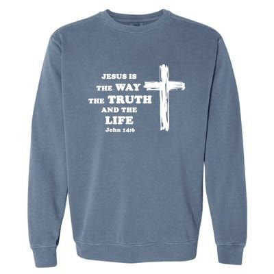 Christian Religious Love Peace Spiritual Gift Idea Garment-Dyed Sweatshirt