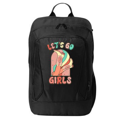 Cute Retro Lets Go Cowgirl Bachelorette Bridesmaids Party City Backpack