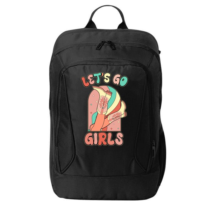 Cute Retro Lets Go Cowgirl Bachelorette Bridesmaids Party City Backpack