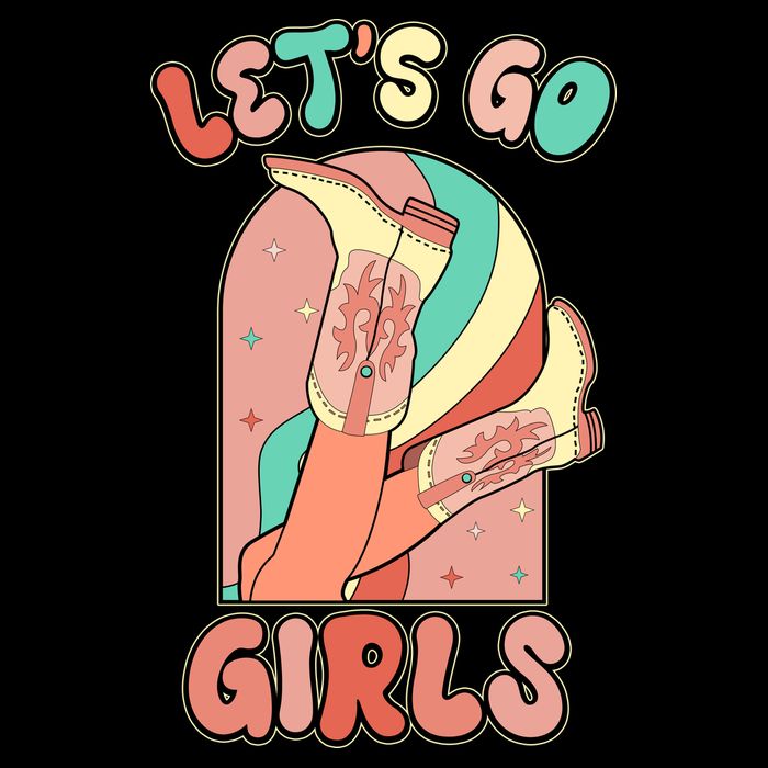Cute Retro Lets Go Cowgirl Bachelorette Bridesmaids Party City Backpack
