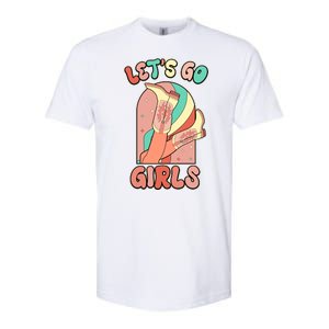 Cute Retro Lets Go Cowgirl Bachelorette Bridesmaids Party Softstyle CVC T-Shirt