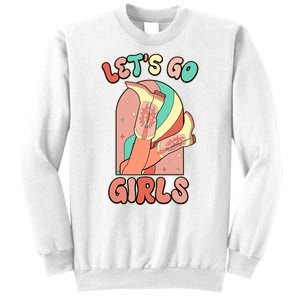 Cute Retro Lets Go Cowgirl Bachelorette Bridesmaids Party Sweatshirt