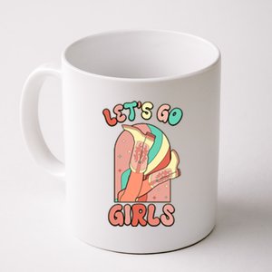 Cute Retro Lets Go Cowgirl Bachelorette Bridesmaids Party Coffee Mug