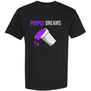 Codeine Rap Lean Cough Juice Purple Drank Garment-Dyed Heavyweight T-Shirt