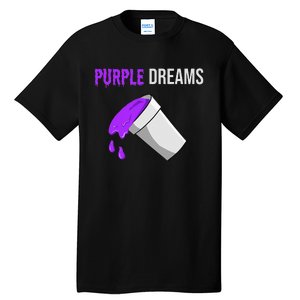 Codeine Rap Lean Cough Juice Purple Drank Tall T-Shirt