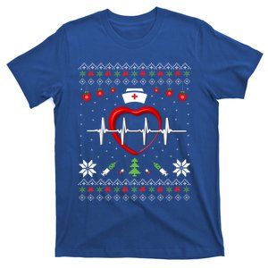 Cute Rn Lpn Icu Er Nurses Xmas Nurse Ugly Christmas Sweater Funny Gift T-Shirt