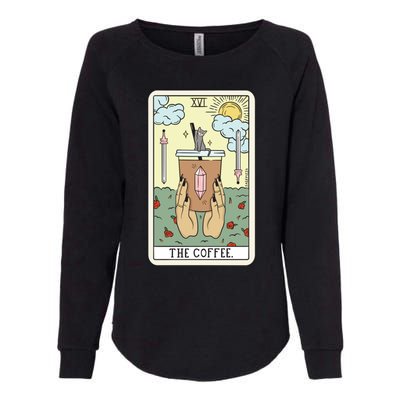 Coffee Reading (Light) Womens California Wash Sweatshirt