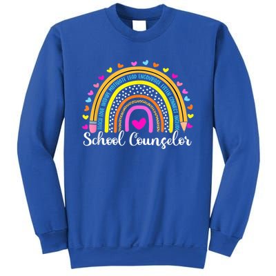 Counselor Rainbow Leopard Funny School Counselor Gift. Sweatshirt