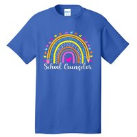 Counselor Rainbow Leopard Funny School Counselor Gift. Tall T-Shirt