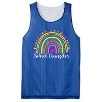 Counselor Rainbow Leopard Funny School Counselor Gift. Mesh Reversible Basketball Jersey Tank