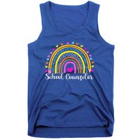 Counselor Rainbow Leopard Funny School Counselor Gift. Tank Top