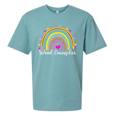 Counselor Rainbow Leopard Funny School Counselor Gift. Sueded Cloud Jersey T-Shirt