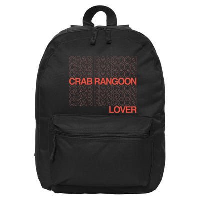 Crab Rangoon Lover Retro Style Logo Version 16 in Basic Backpack