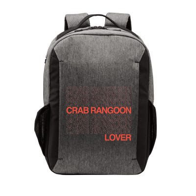 Crab Rangoon Lover Retro Style Logo Version Vector Backpack