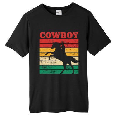 Cow Roping Lasso Riding Horse Lover Cute Gift Tall Fusion ChromaSoft Performance T-Shirt