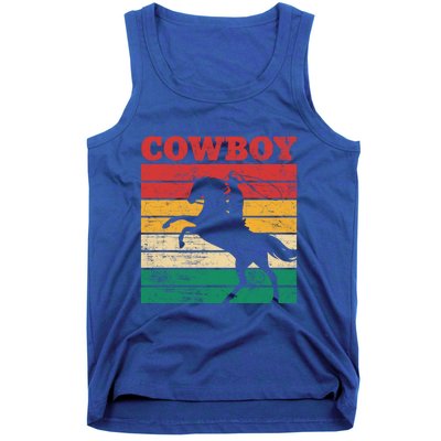 Cow Roping Lasso Riding Horse Lover Cute Gift Tank Top