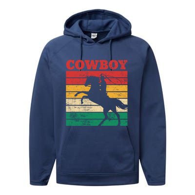 Cow Roping Lasso Riding Horse Lover Cute Gift Performance Fleece Hoodie