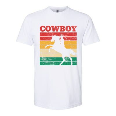 Cow Roping Lasso Riding Horse Lover Cute Gift Softstyle CVC T-Shirt