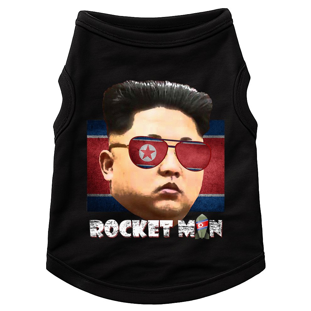 Cool Rocket Man Kim Jong Un Doggie Tank