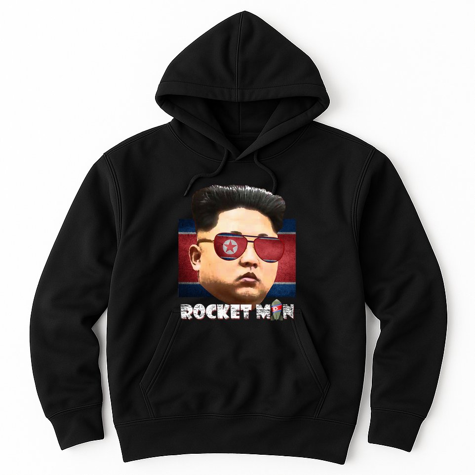 Cool Rocket Man Kim Jong Un Hoodie