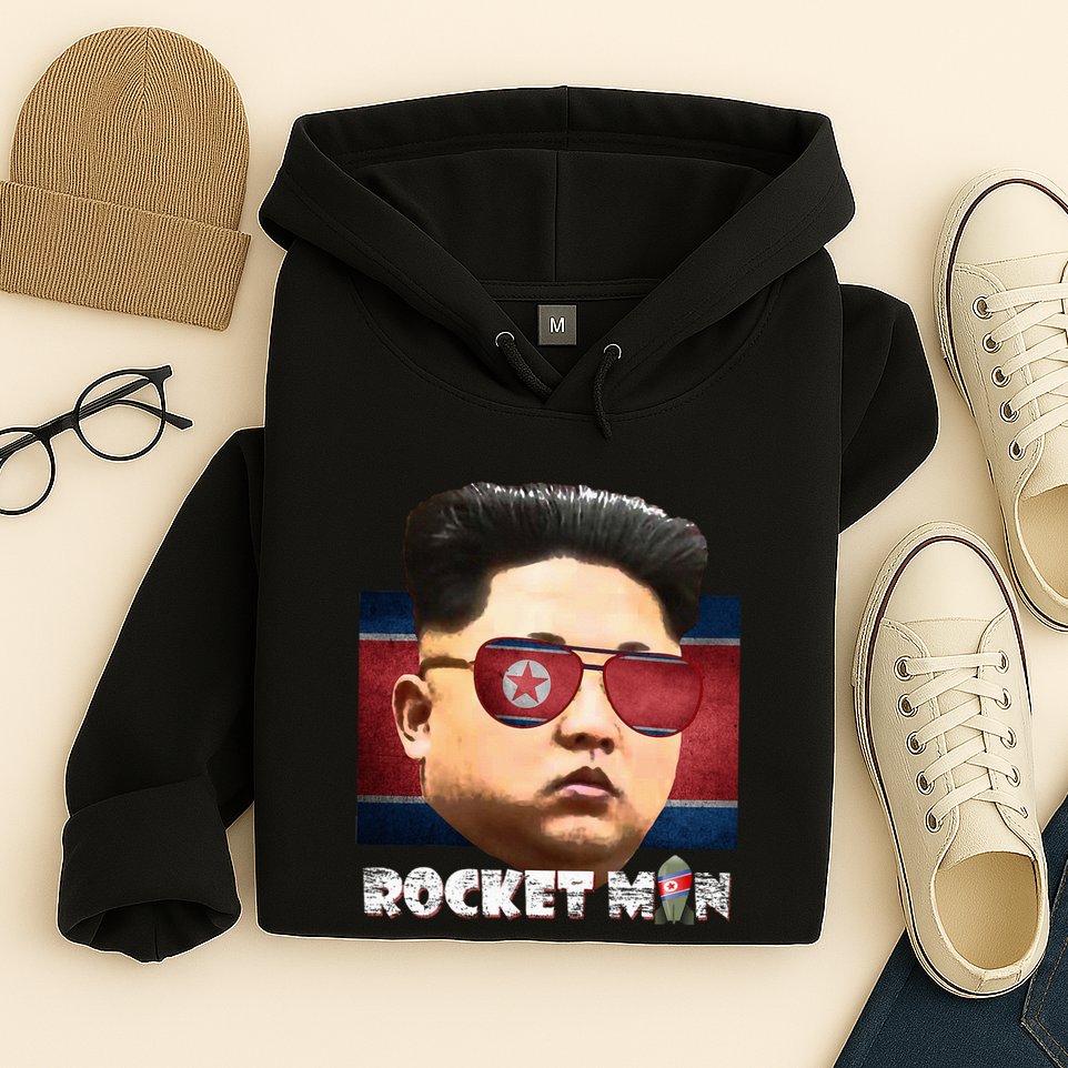 Cool Rocket Man Kim Jong Un Hoodie