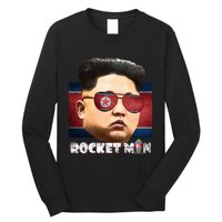 Cool Rocket Man Kim Jong Un Long Sleeve Shirt