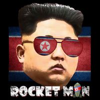 Cool Rocket Man Kim Jong Un Drawstring Bag