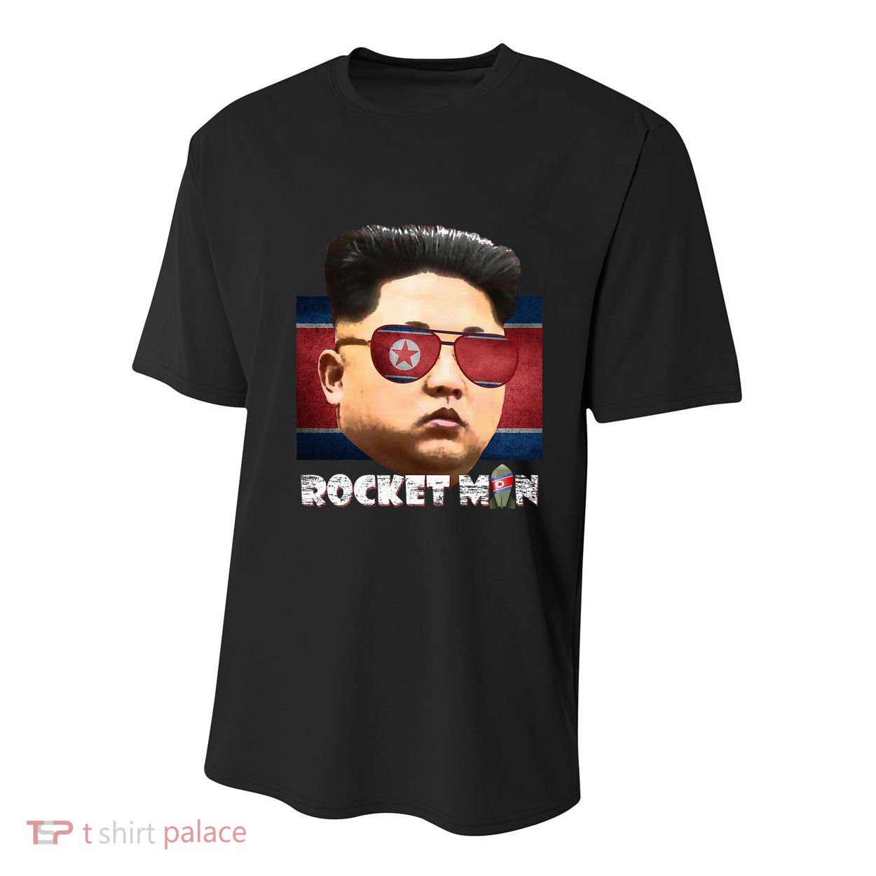 Cool Rocket Man Kim Jong Un Youth Performance Sprint T-Shirt