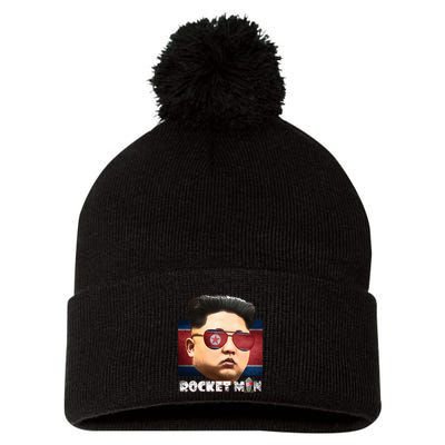 Cool Rocket Man Kim Jong Un Pom Pom 12in Knit Beanie
