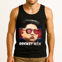 Cool Rocket Man Kim Jong Un Tank Top