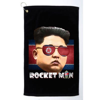 Cool Rocket Man Kim Jong Un Golf Towel