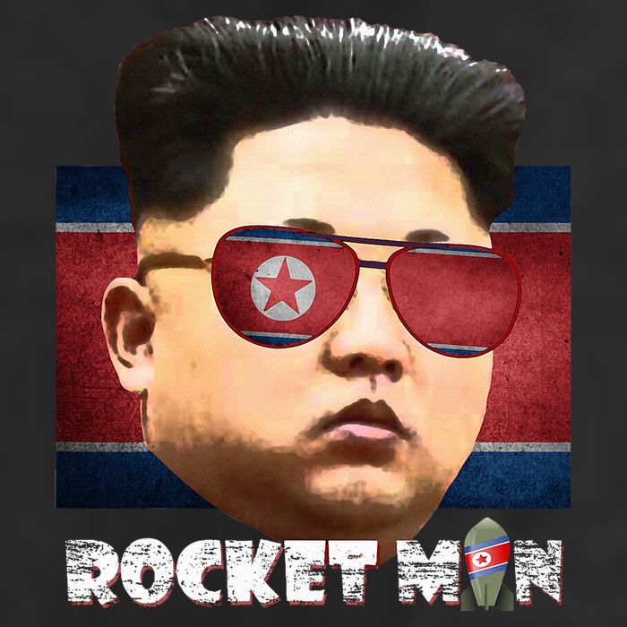 Cool Rocket Man Kim Jong Un Golf Towel