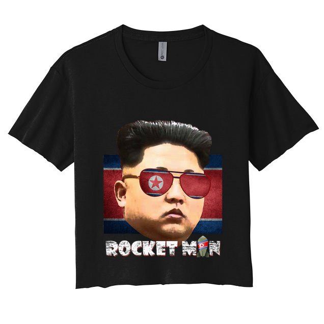 Cool Rocket Man Kim Jong Un Crop Top