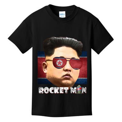 Cool Rocket Man Kim Jong Un Kids T-Shirt