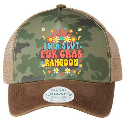 Crab Rangoon Meme Im A Slut For Crab Rangoon Legacy Tie Dye Trucker Hat