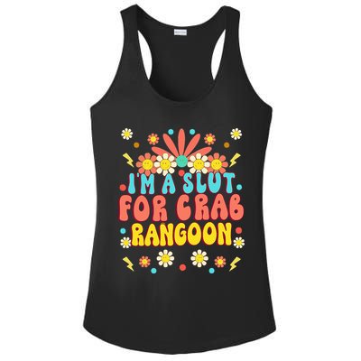 Crab Rangoon Meme Im A Slut For Crab Rangoon Ladies PosiCharge Competitor Racerback Tank