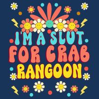 Crab Rangoon Meme Im A Slut For Crab Rangoon Drawstring Bag