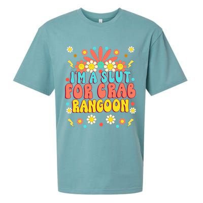 Crab Rangoon Meme Im A Slut For Crab Rangoon Sueded Cloud Jersey T-Shirt