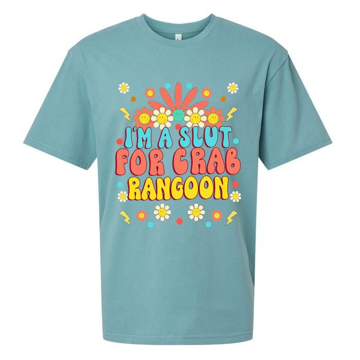 Crab Rangoon Meme Im A Slut For Crab Rangoon Sueded Cloud Jersey T-Shirt