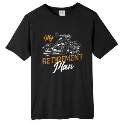 Classic Retired Motorcycle Biker My Retirement Plan Grandpa Tall Fusion ChromaSoft Performance T-Shirt