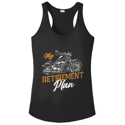 Classic Retired Motorcycle Biker My Retirement Plan Grandpa Ladies PosiCharge Competitor Racerback Tank