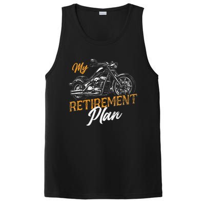 Classic Retired Motorcycle Biker My Retirement Plan Grandpa PosiCharge Competitor Tank