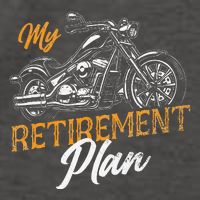 Classic Retired Motorcycle Biker My Retirement Plan Grandpa Vector Backpack