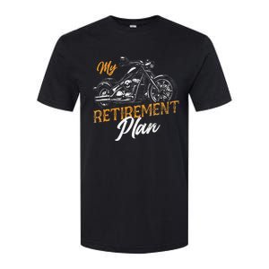 Classic Retired Motorcycle Biker My Retirement Plan Grandpa Softstyle® CVC T-Shirt