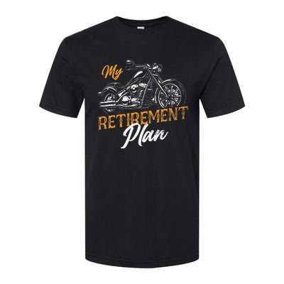 Classic Retired Motorcycle Biker My Retirement Plan Grandpa Softstyle CVC T-Shirt