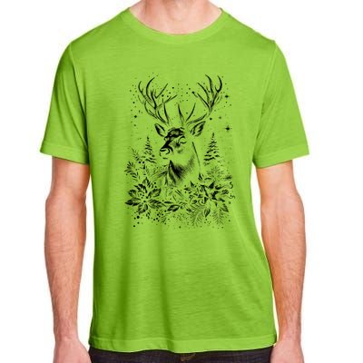 Christmas Reindeer Merry Christmas Xmas Morning Holiday Adult ChromaSoft Performance T-Shirt