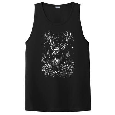 Christmas Reindeer Merry Christmas Xmas Morning Holiday PosiCharge Competitor Tank