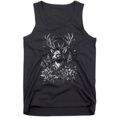 Christmas Reindeer Merry Christmas Xmas Morning Holiday Tank Top