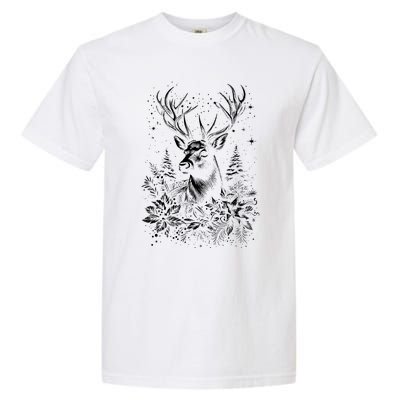 Christmas Reindeer Merry Christmas Xmas Morning Holiday Garment-Dyed Heavyweight T-Shirt